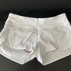 White lululemon shorts